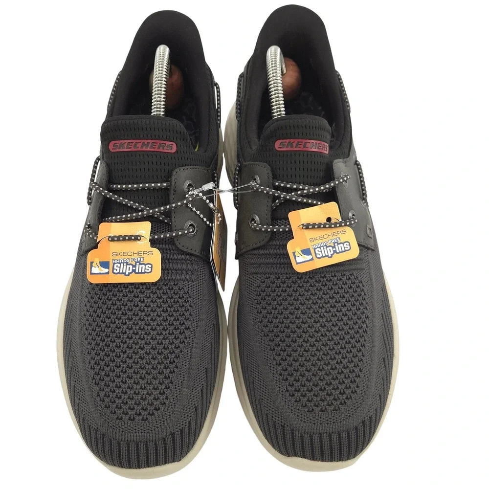 Skechers Lawson Parasail Sneaker Men 10 Gray Black Slip-Ins Boat Casual Shoe NEW